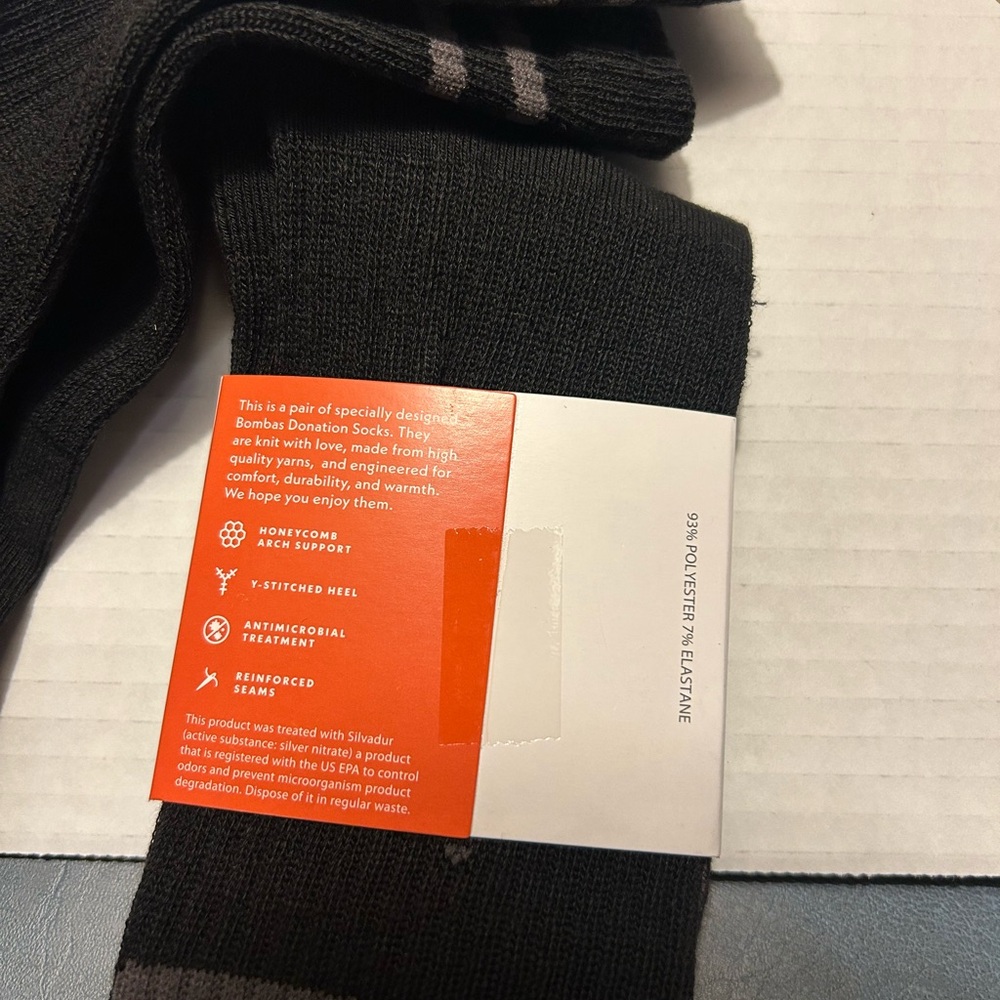 Bombas Black Socks. Medium. Unisex (men and womens) NEW! 2 pairs of socks! BOGO! - Picture 13 of 14